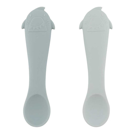 First baby spoons 2-pack - Mr. Shark
