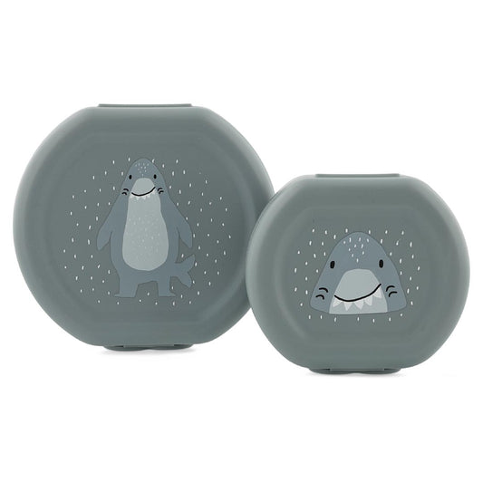 Snack box with clip - 2pcs - Mr. Shark