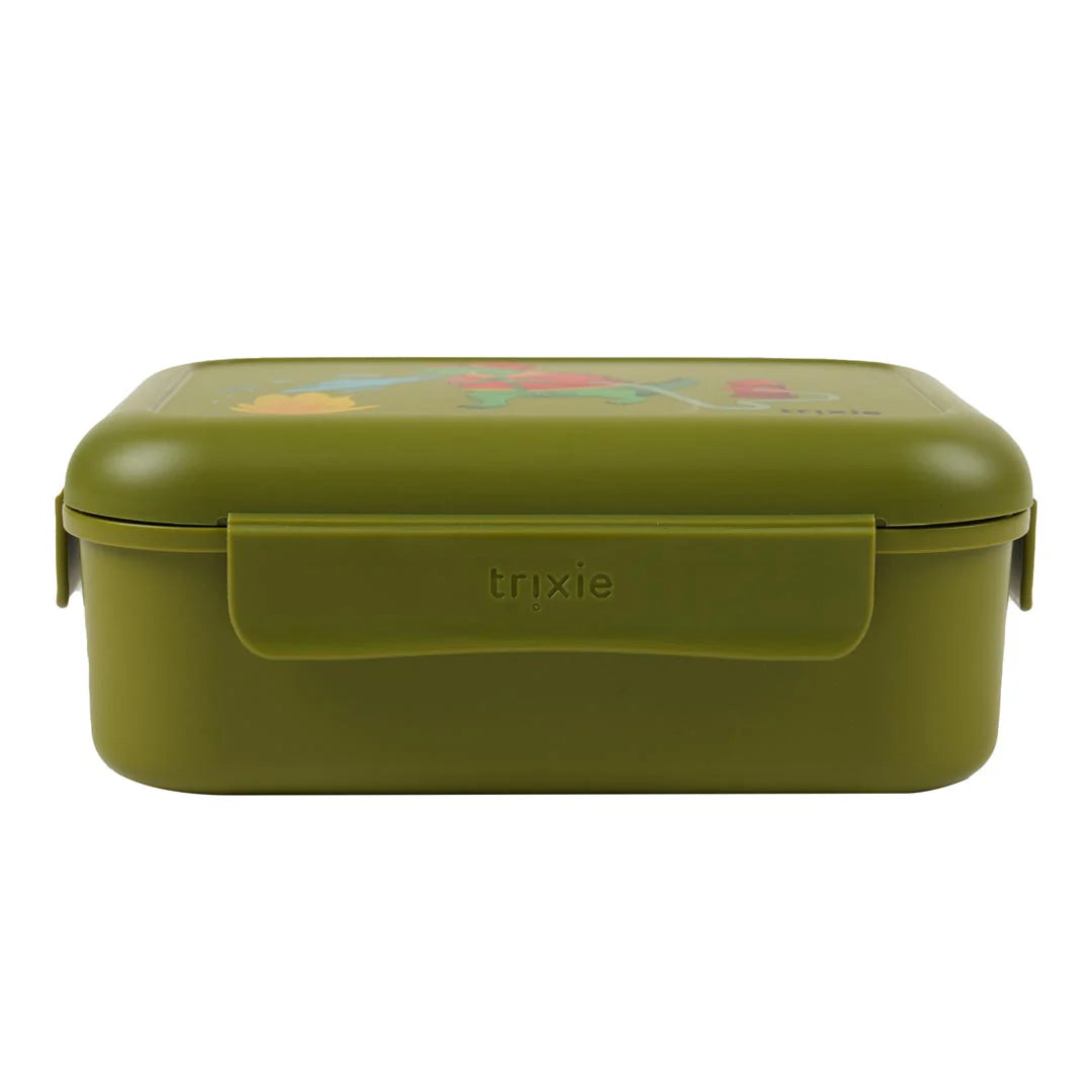 Lunch box with clips - Fireman Mr. Dino