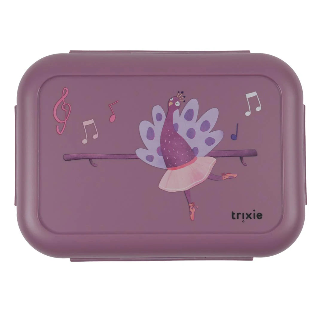 Lunch box with clips - Ballerina Mrs. Peacock