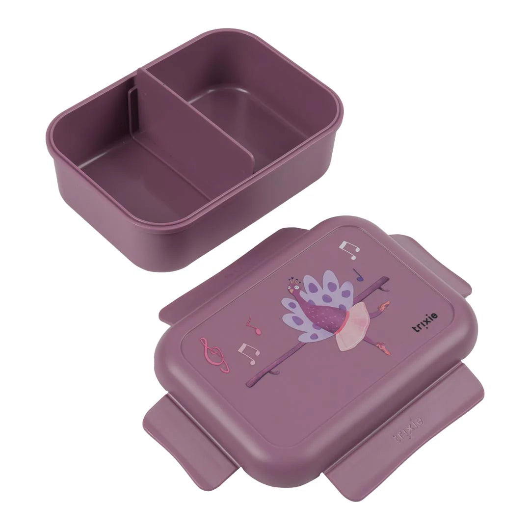 Lunch box with clips - Ballerina Mrs. Peacock