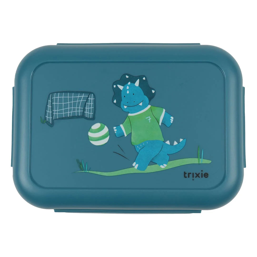 Lunch box with clips - Ballplayer Mr. Triceratops