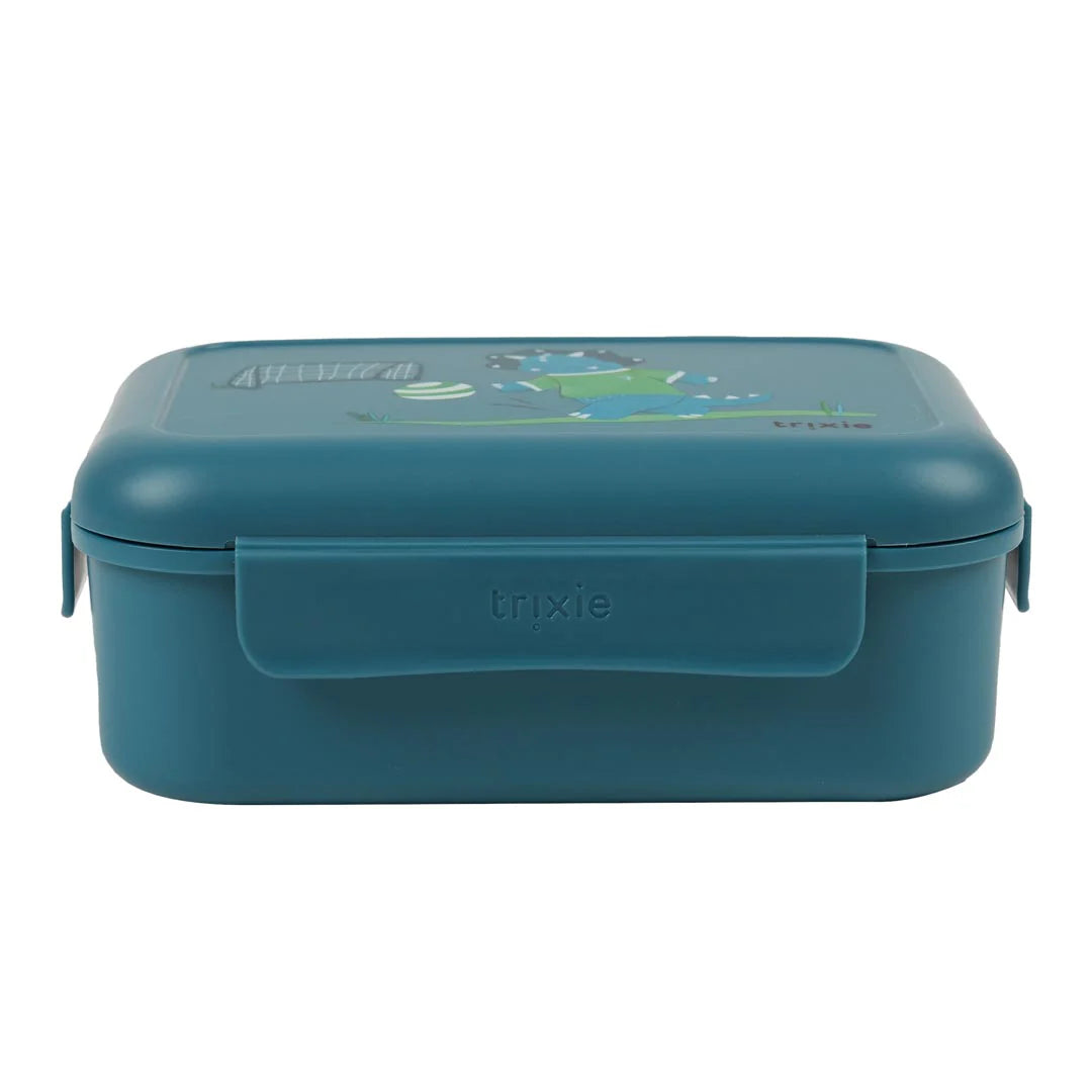 Lunch box with clips - Ballplayer Mr. Triceratops