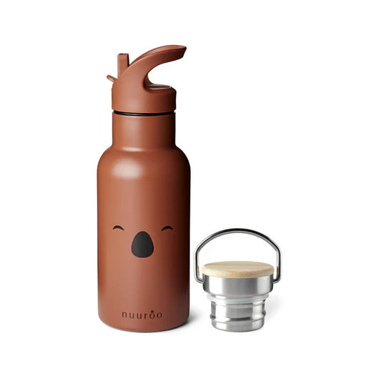 Nuuroo  Bertil water bottle Koala 350 ml -Caramel cafe