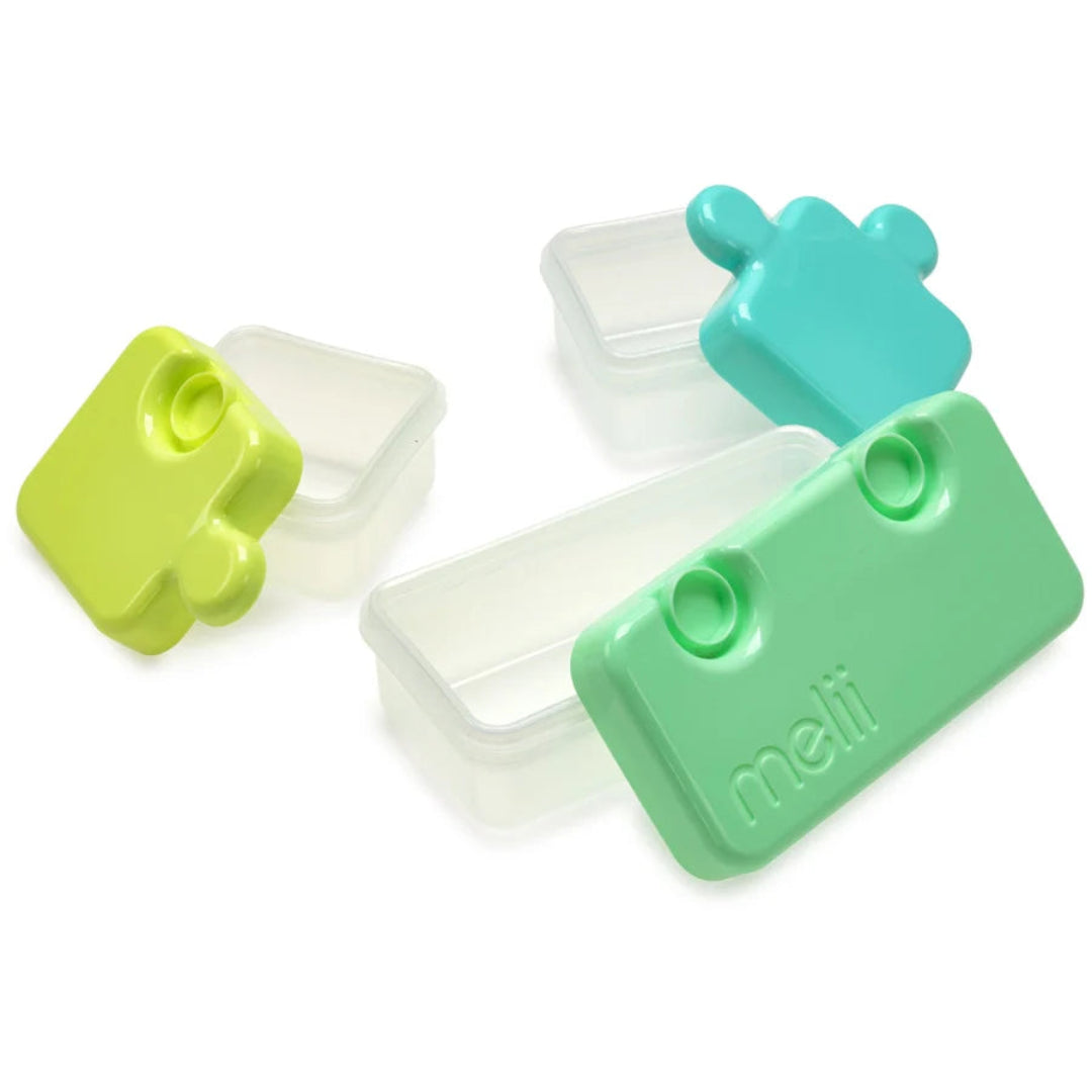 Melii- Puzzle Container - Lime,Blue Green