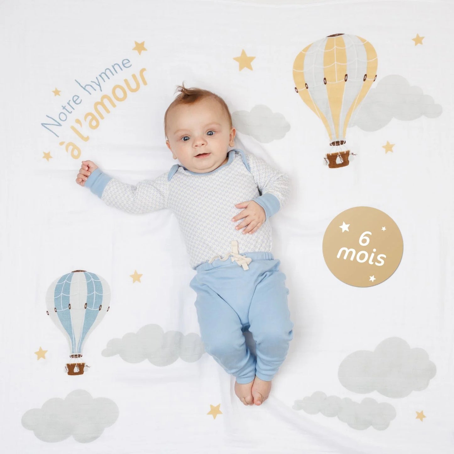 Baby’s First Year Notre L'Hymne A L'Am-Milestone Blanket