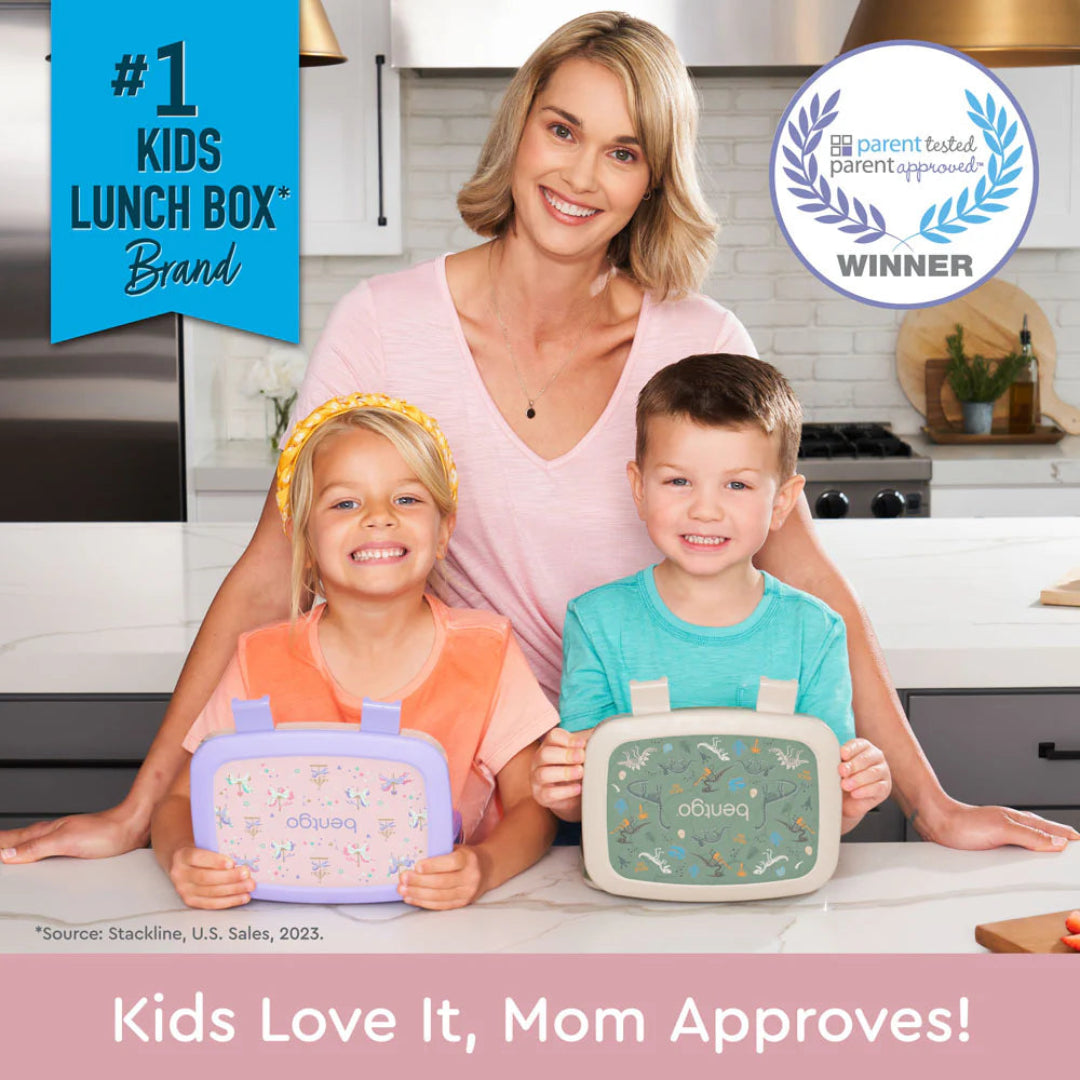 Kids Prints 5 Compartment Lunchbox -  Carousel Unicorns