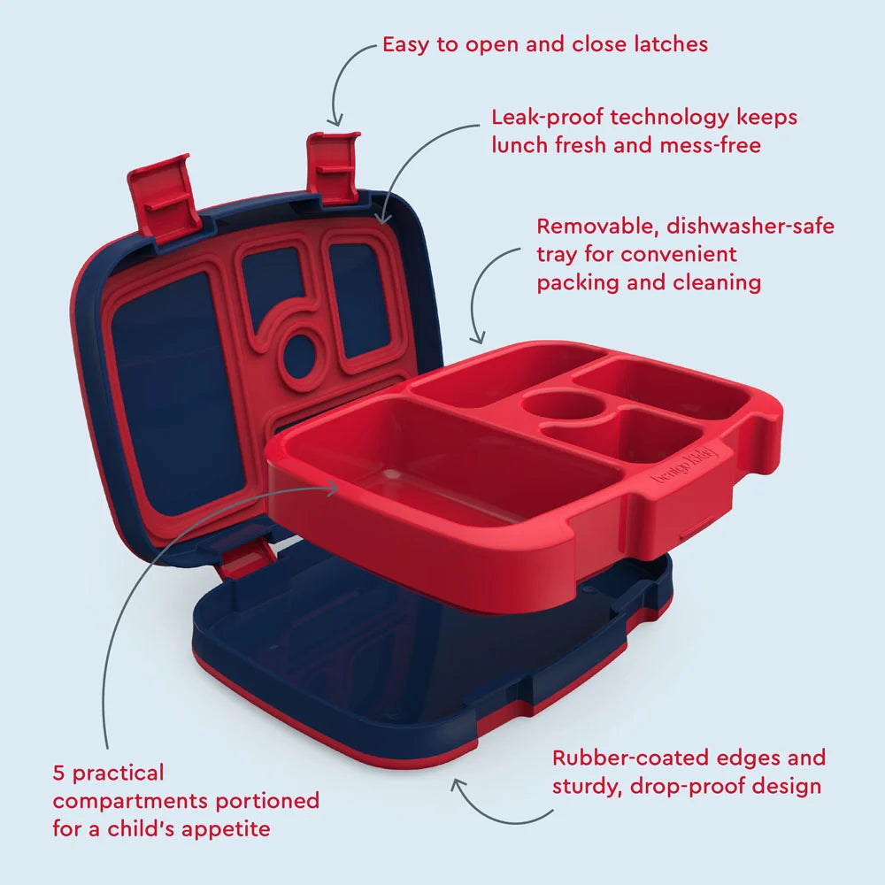 Kids Prints 5 Compartment Lunchbox - Rocket