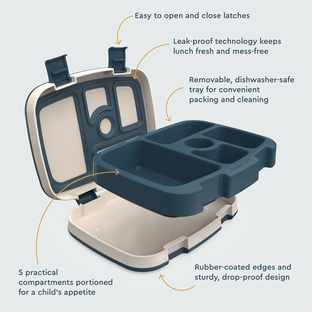 Kids Prints 5 Compartment Lunchbox -  Friendly Skies