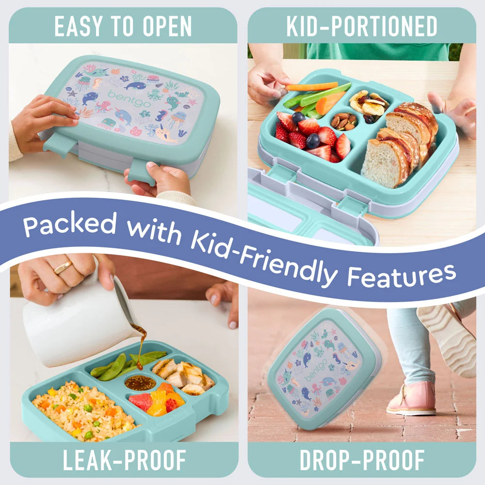Kids Prints 5 Compartment Lunchbox - Sea Life