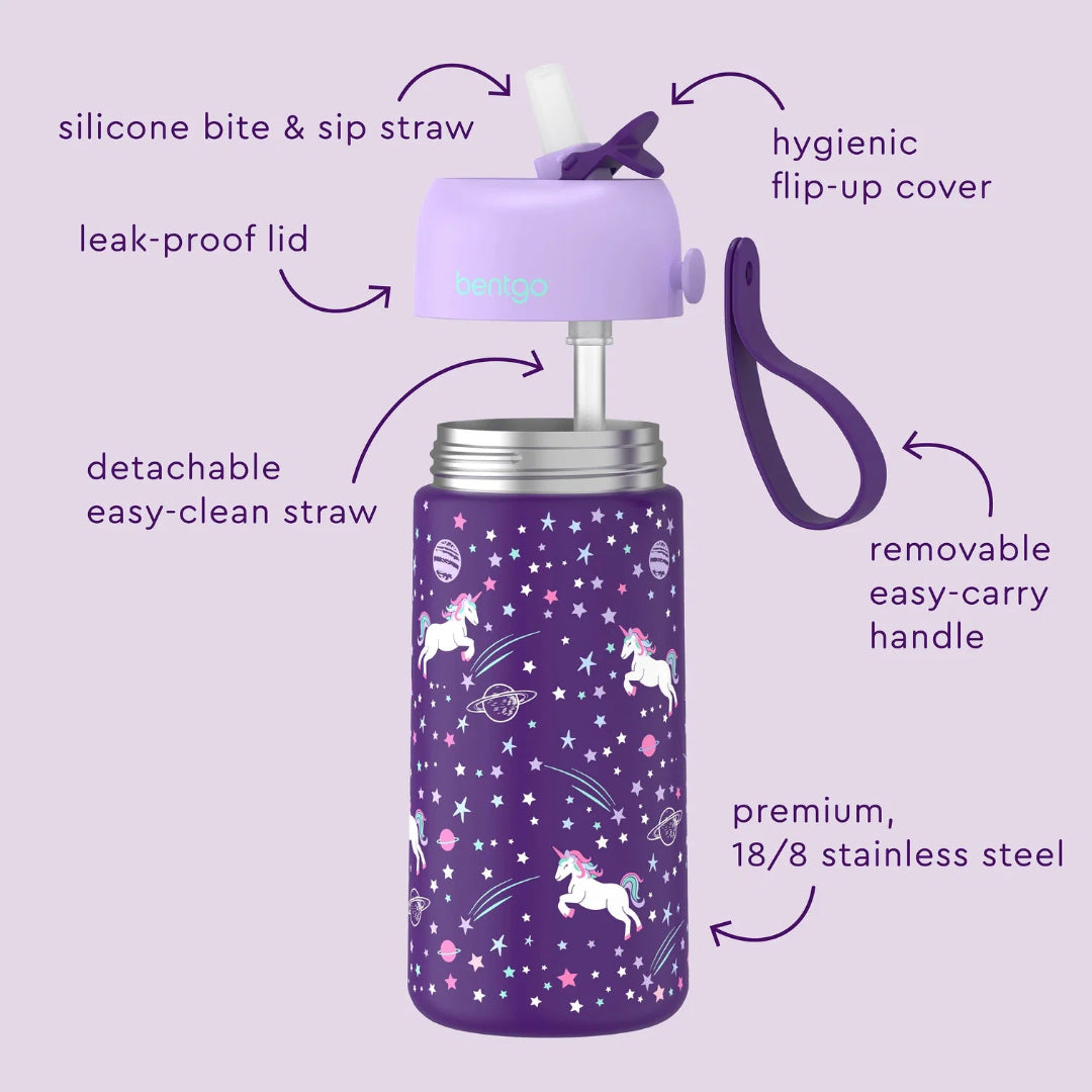 Stainless Steel Insulated Water Bottle - Unicorn