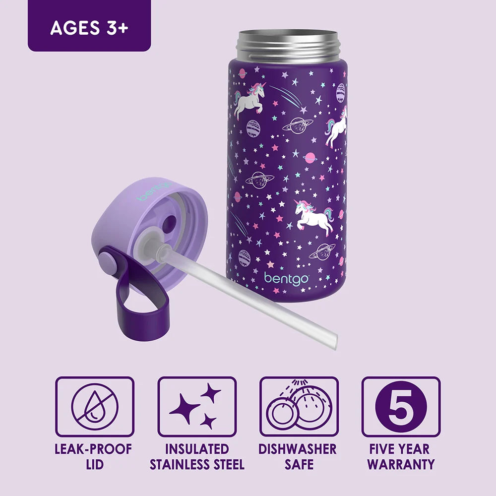 Stainless Steel Insulated Water Bottle - Unicorn