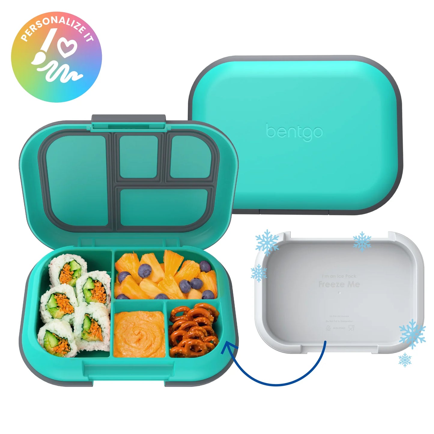 Chill Kids Lunch Box - Electric Aqua