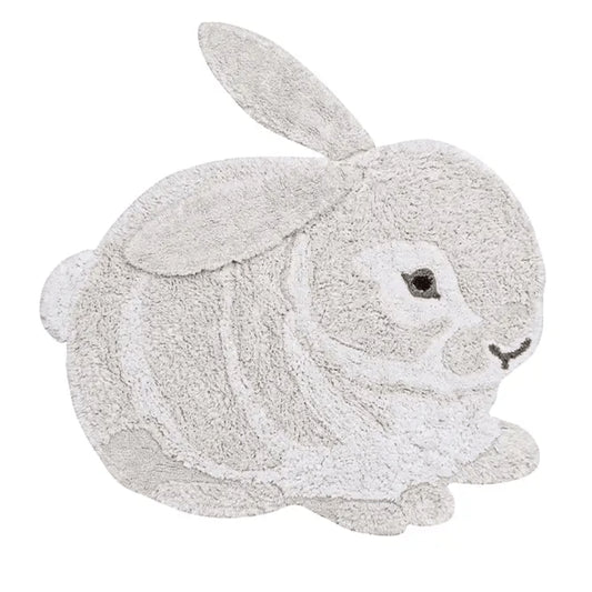 Washable Animal Cotton Rug - Bunny