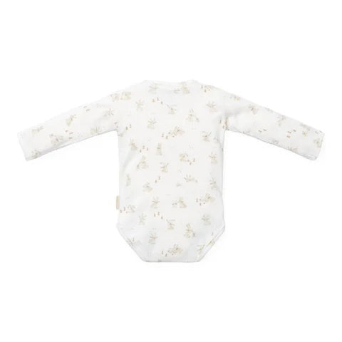 Little Dutch  Long Sleeve Wrap Bodysuit - Baby Bunny