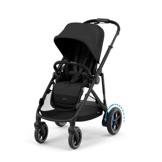 E-Gazelle S stroller -Moon Black -Electric Assisted