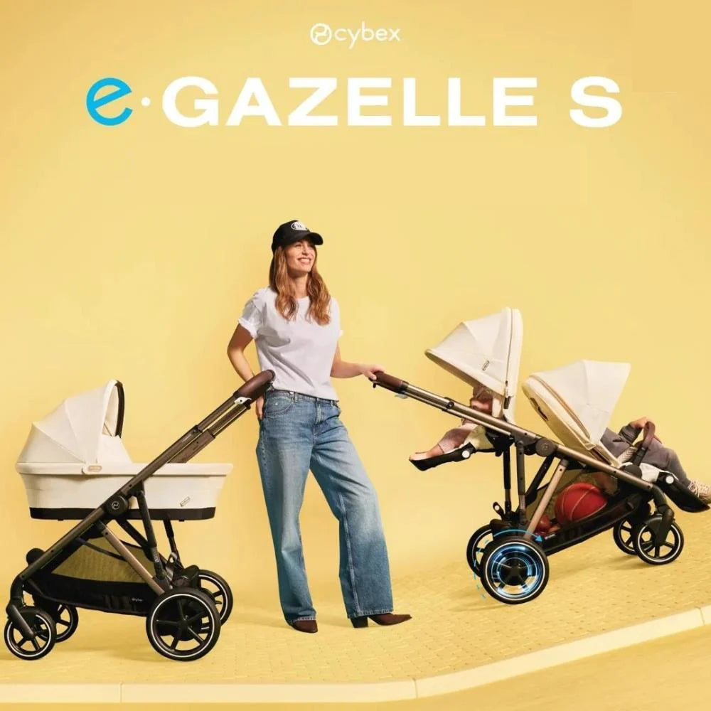E-Gazelle S stroller -Moon Black -Electric Assisted