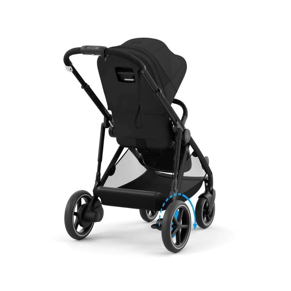 E-Gazelle S stroller -Moon Black -Electric Assisted