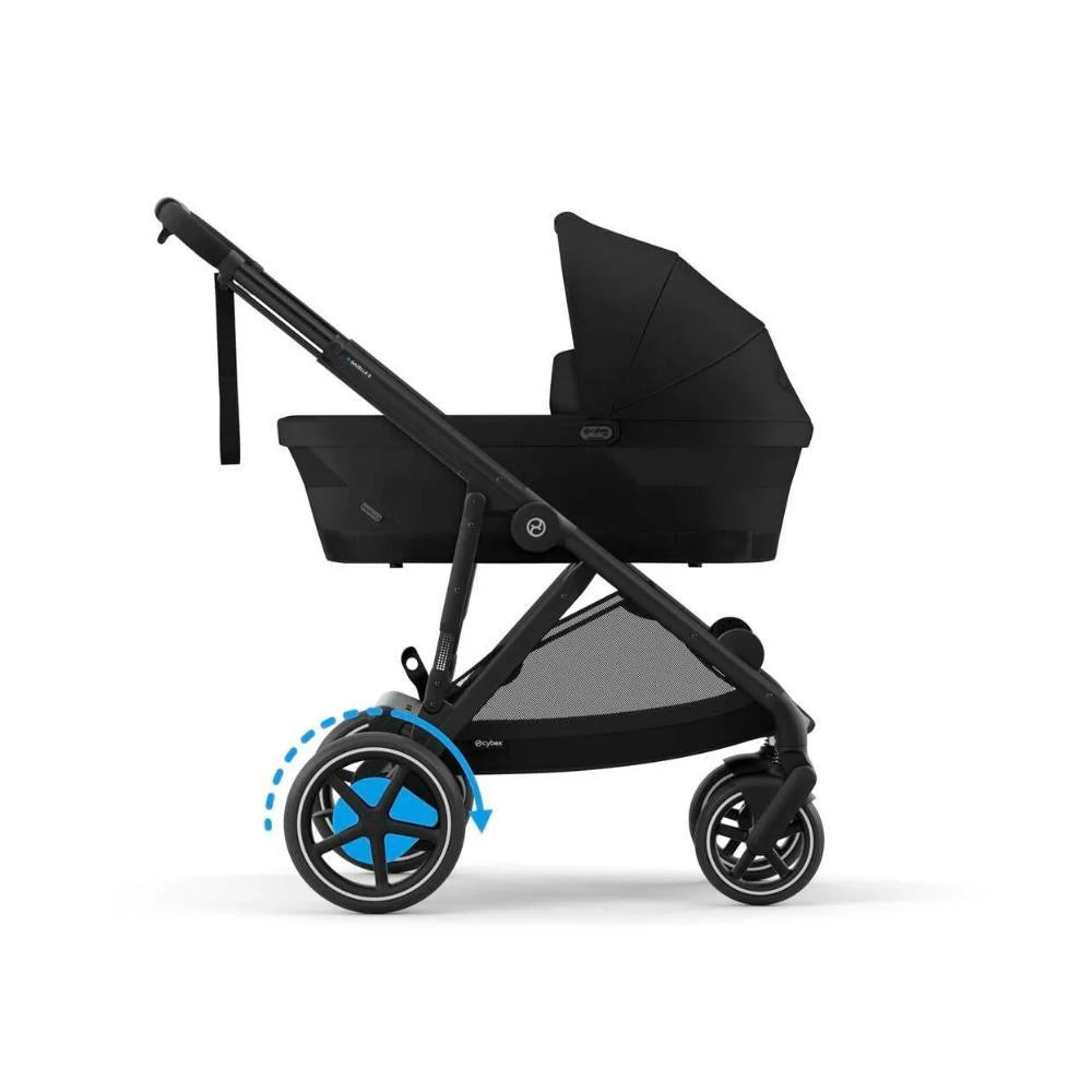 E-Gazelle S stroller -Moon Black -Electric Assisted