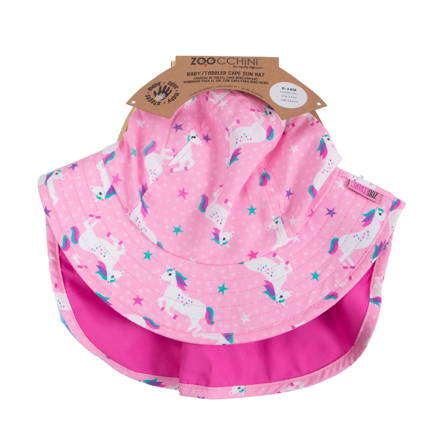 Baby Toddler Cape Sunhat - Unicorn