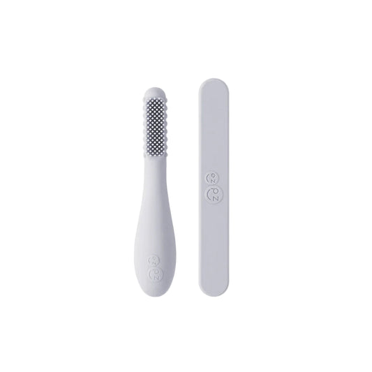 Baby-Led  -Toothbrush+Tongue Depressor- Pewter