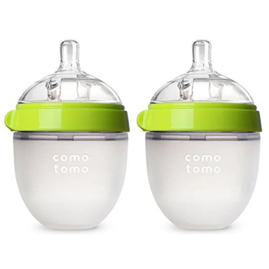 Comotomo 150ml Green, Baby Bottle Double