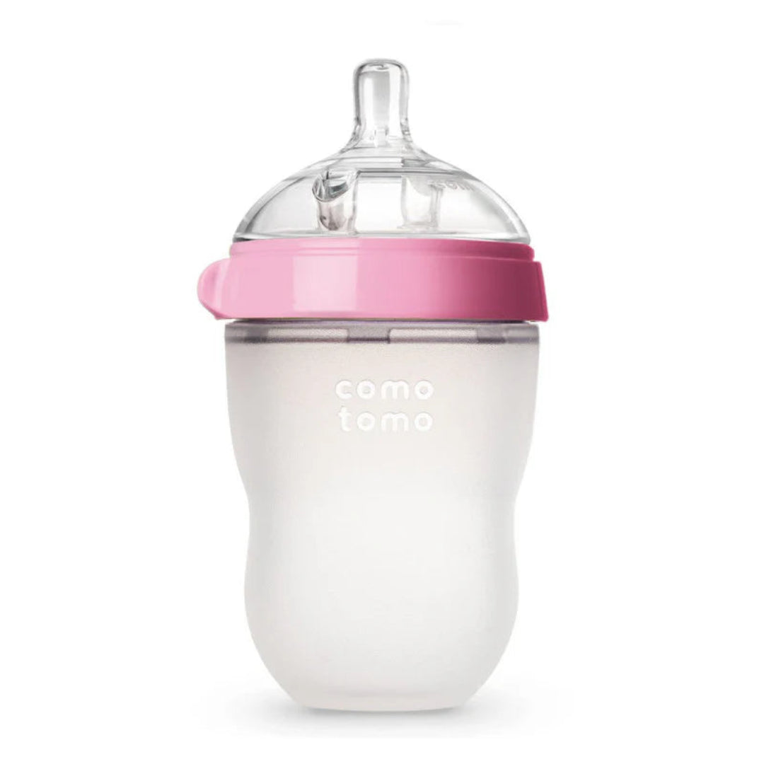 Comotomo 250ml Pink Baby Bottle Single