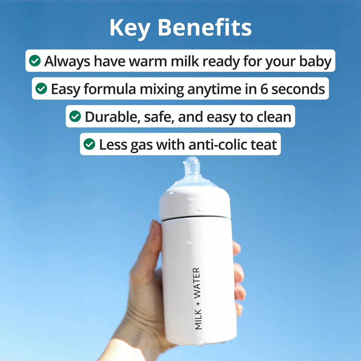 All-In-One Baby Bottle - 9oz Fast Flow