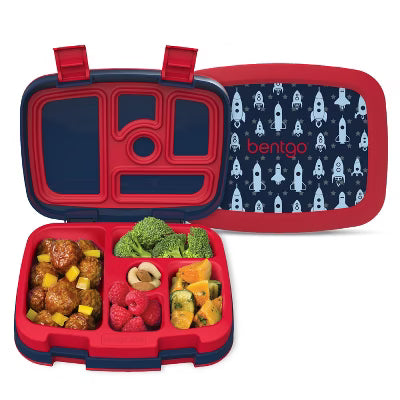 Kids Prints 5 Compartment Lunchbox - Rocket