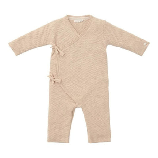 Little Dutch  Soft Knit Cotton Romper - Sand