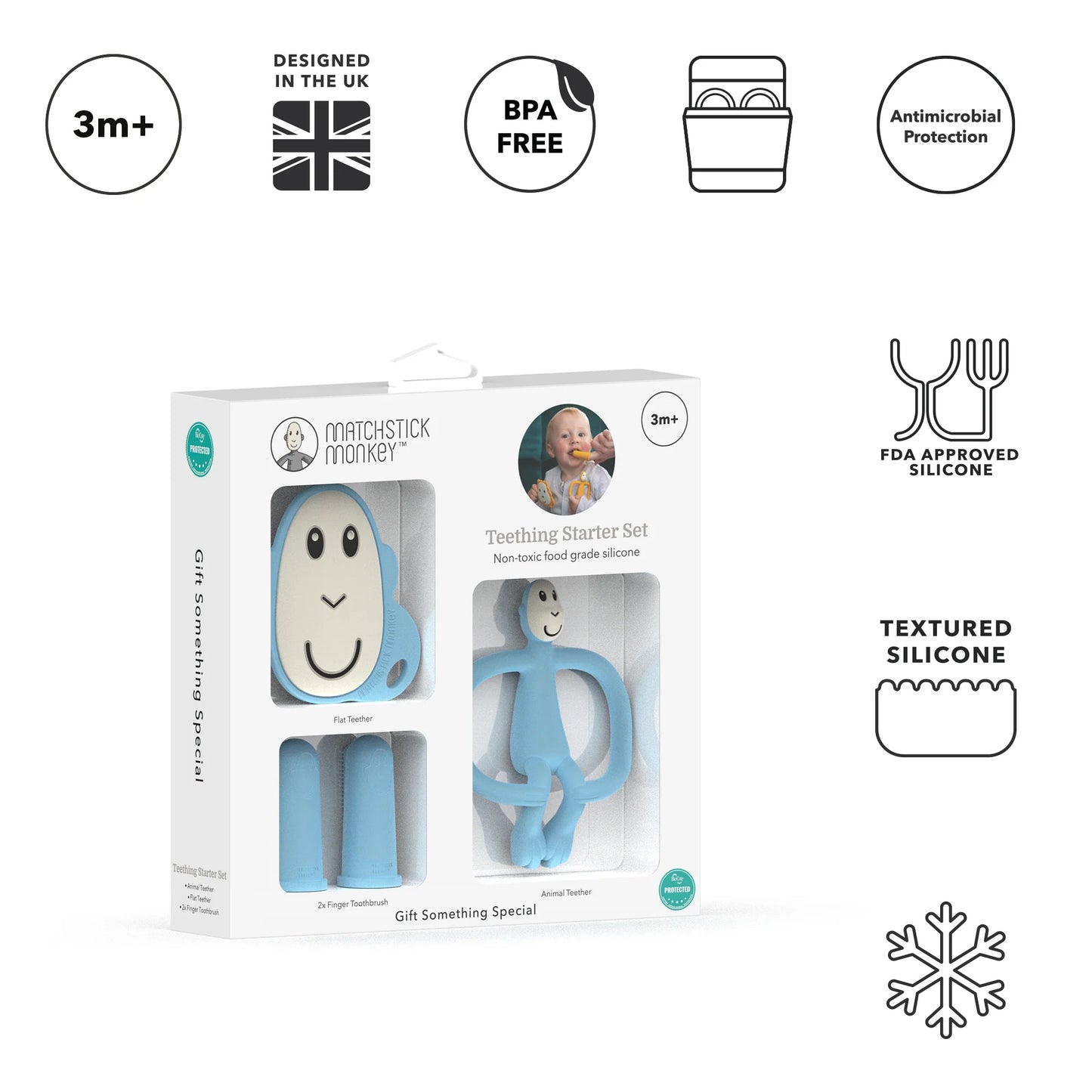 Light Blue  Teething Starter Set