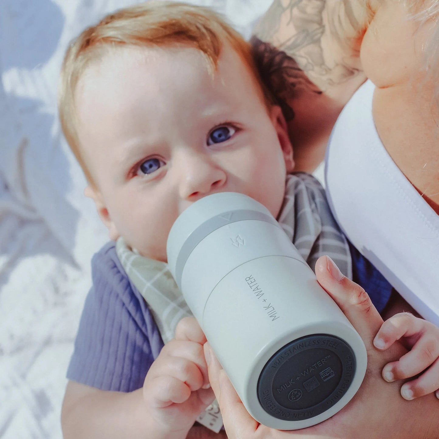 All-In-One Baby Bottle - 9oz Medium Flow Olive Green