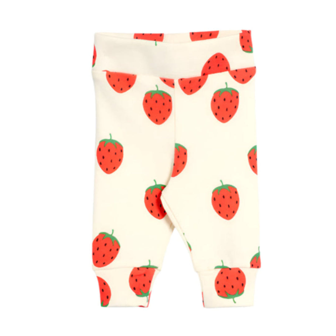 Mini Rodini Strawberries newborn leggings