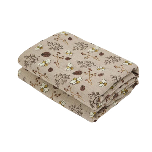 Nuuroo  Bao muslin cloth - 2 pack with print