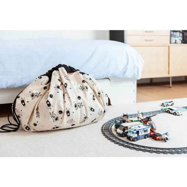 Play and Go –  Prints Playmat and Storage bag – Space Glow in the Dark -  Atelier Yvette