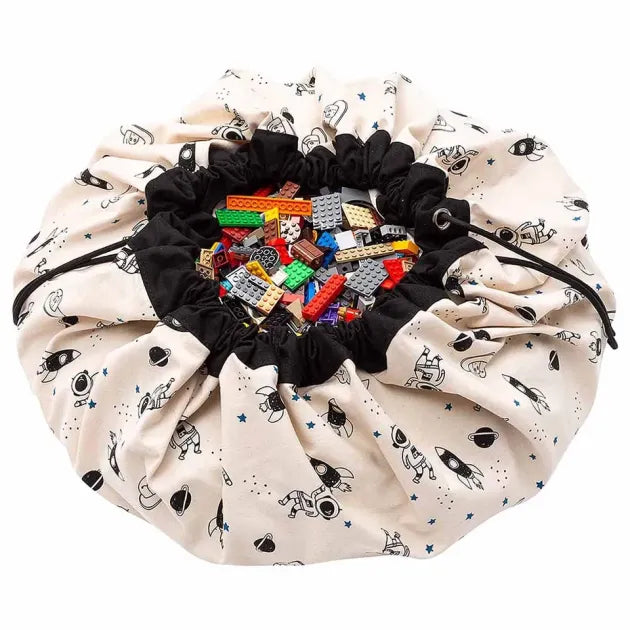 Play and Go –  Prints Playmat and Storage bag – Space Glow in the Dark -  Atelier Yvette