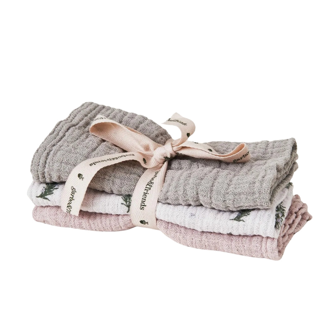 Garbo&Friends Rosemary Muslin Burp Cloths -  Atelier Yvette