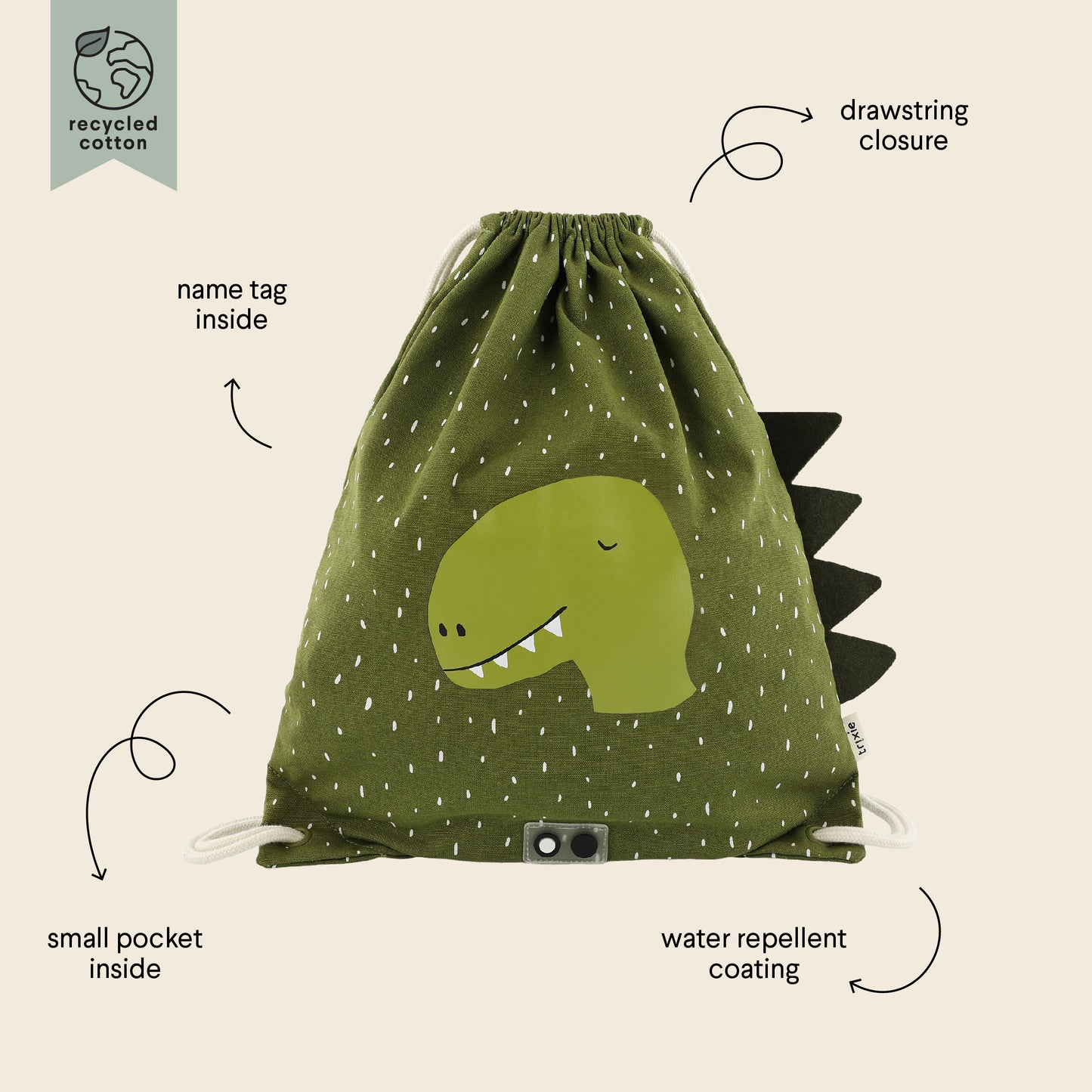 Trixie -Drawstring bag - Mr. Dino