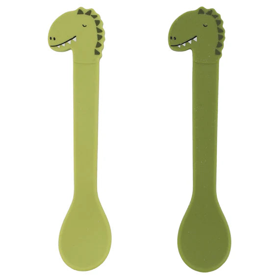 Trixie  Silicone Spoon 2-Pack - Mr. Dino