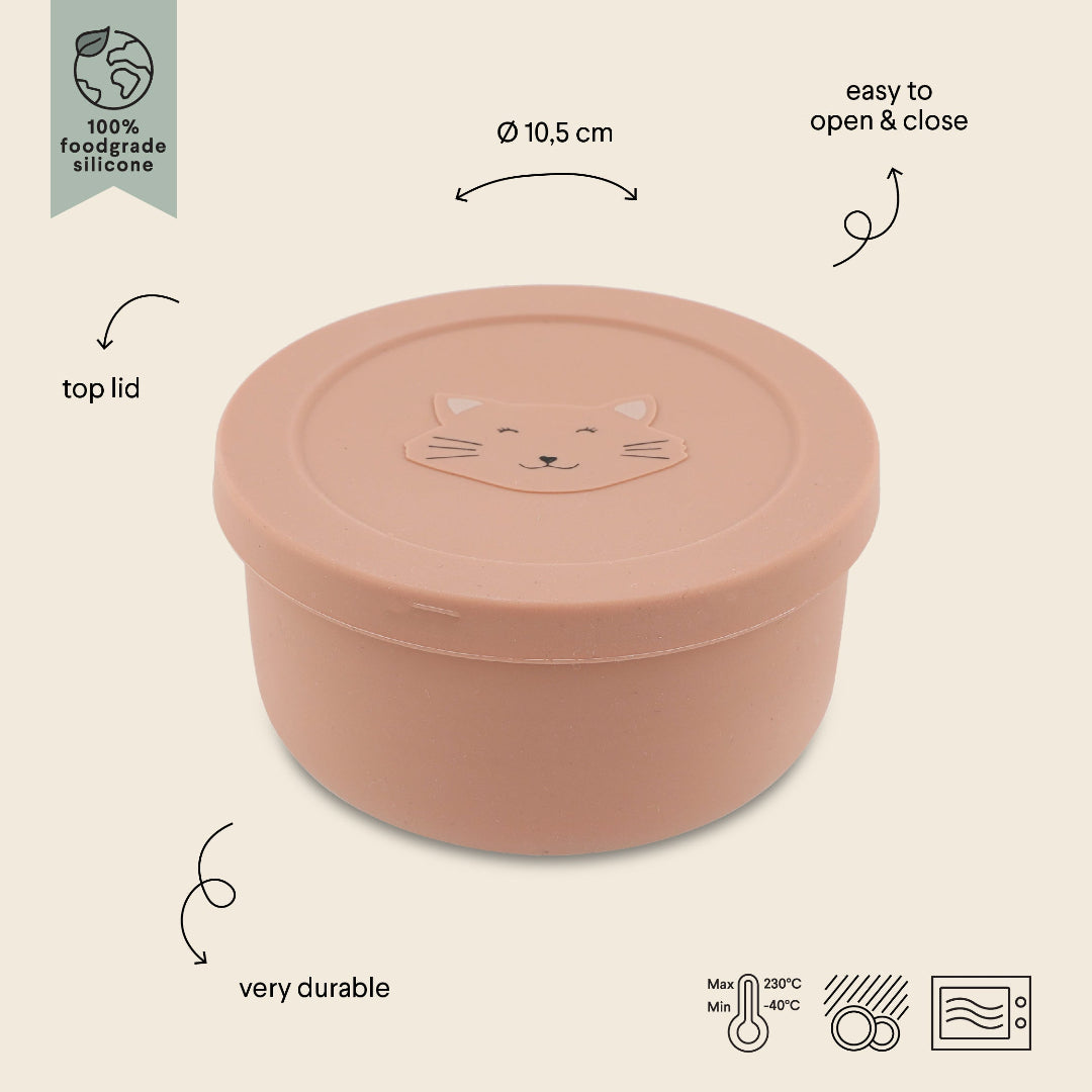 Snack Pot With Lid- Mrs. Cat