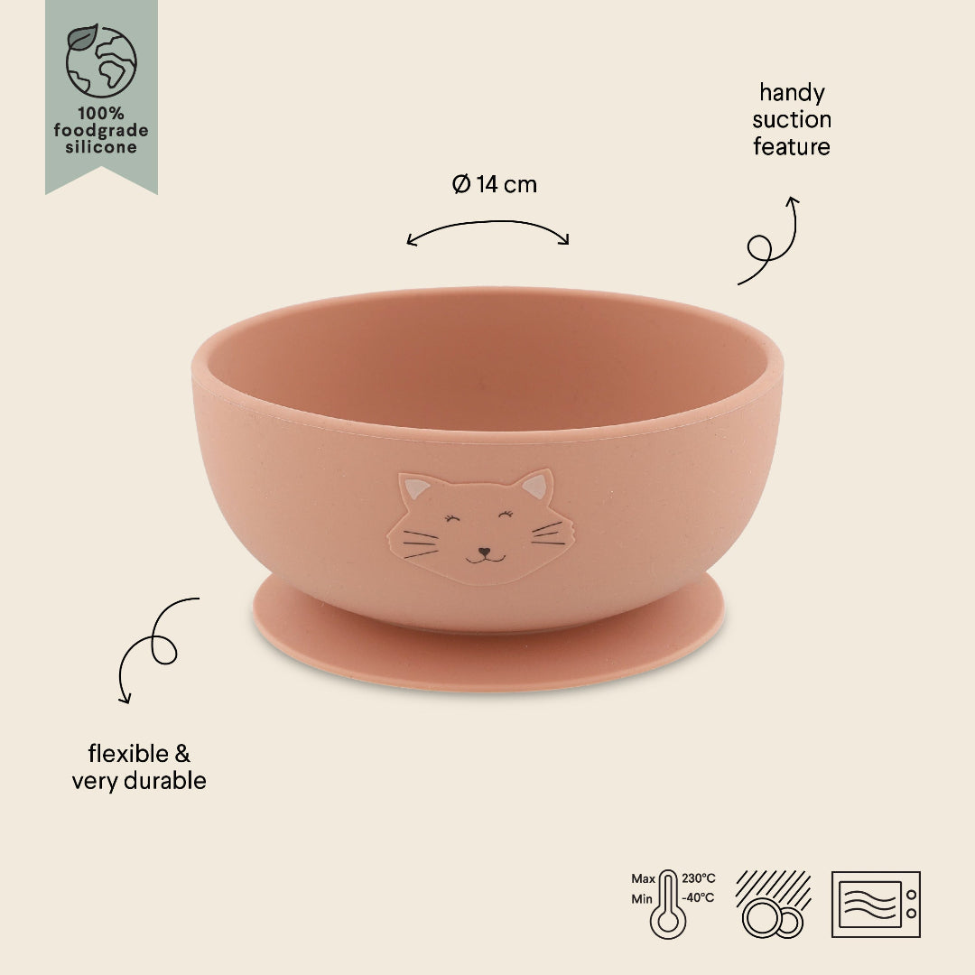 Silicone Bowl With Suction - Mrs. Cat
