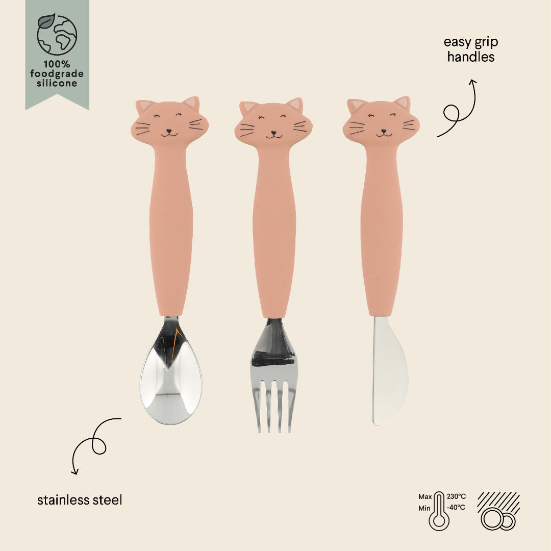 Silicone Cutlery Set 3-Pack - Mrs.Cat