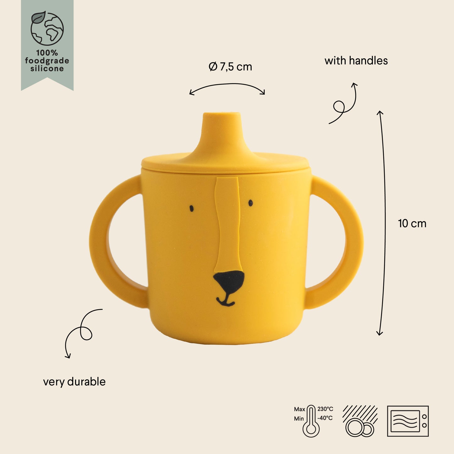 Trixie  Silicone Sippy Cup - Mr. Lion