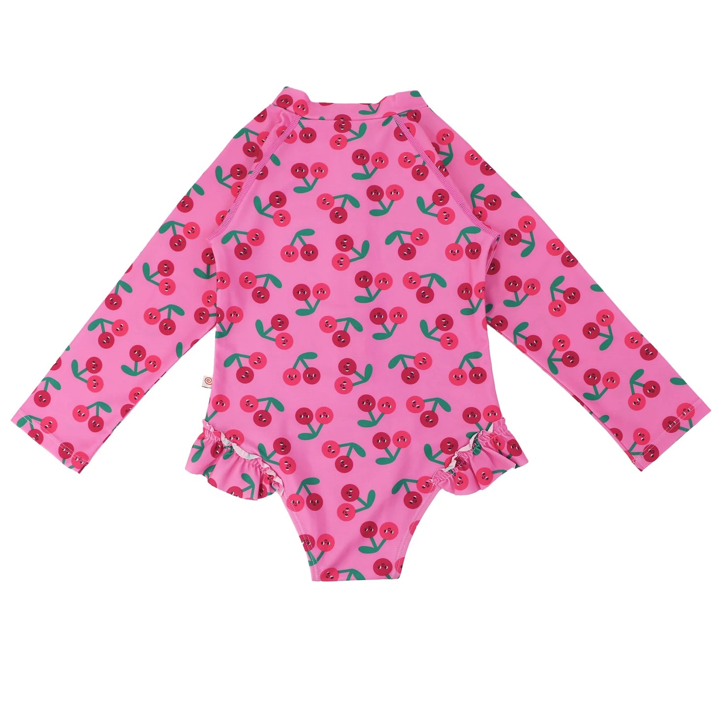 Long Sleeve Swimsuit - UPF 50+ - Cherry