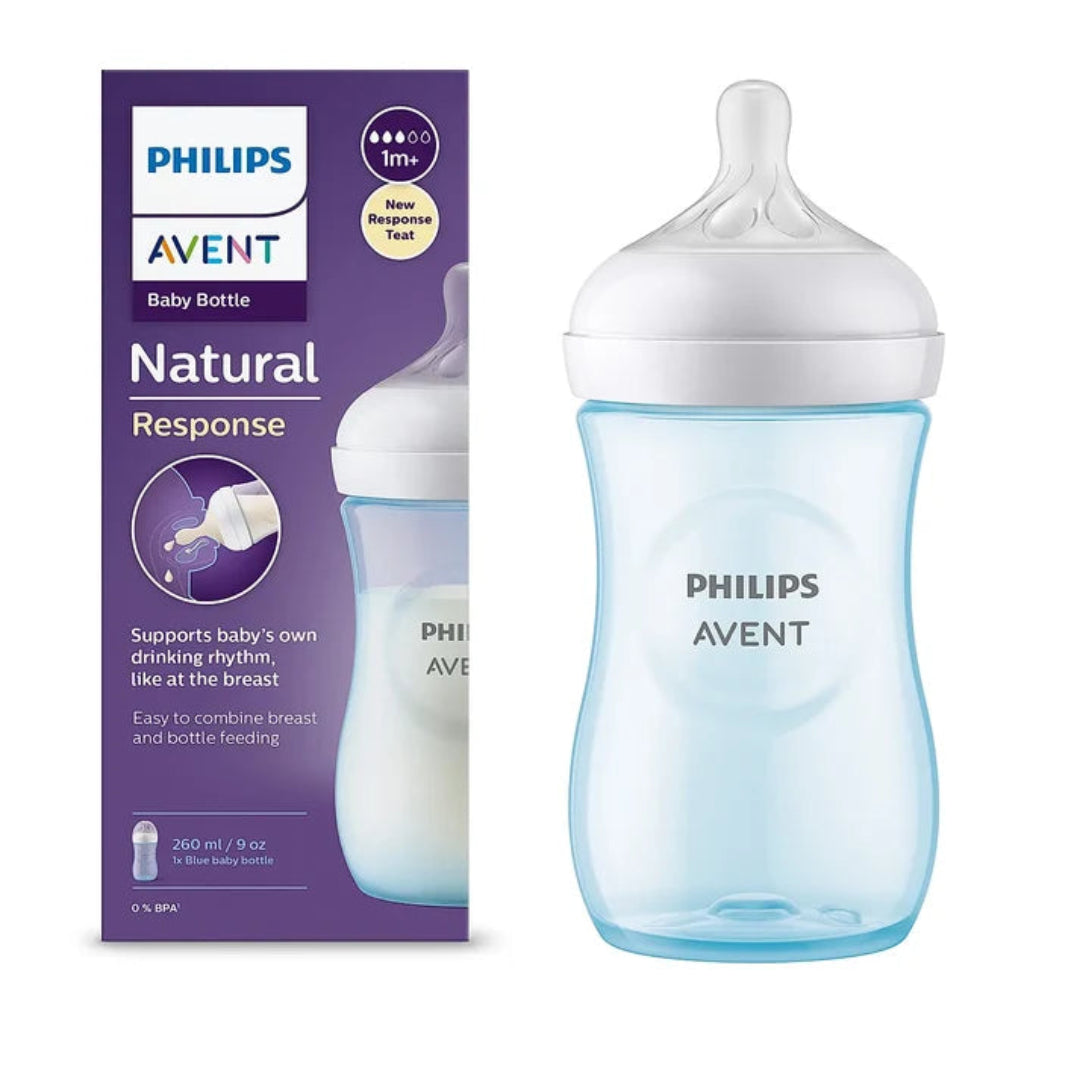 Natural Feeding bottle 260ml - Single Pack - Blue SCY903/21