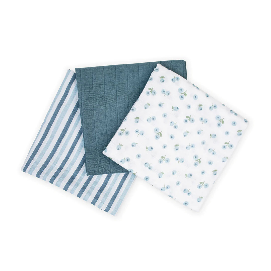 Receiving Blanket- 3 Pack-Blueberries