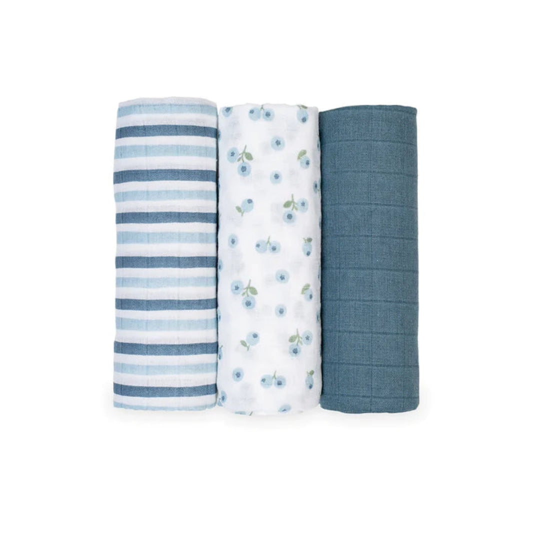 Receiving Blanket- 3 Pack-Blueberries