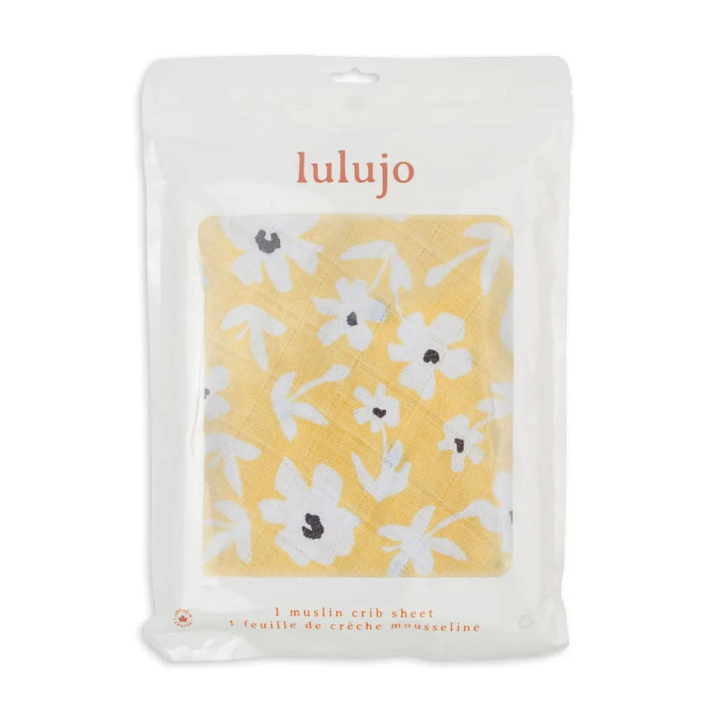 Crib Sheet -  Yellow Wildflowers
