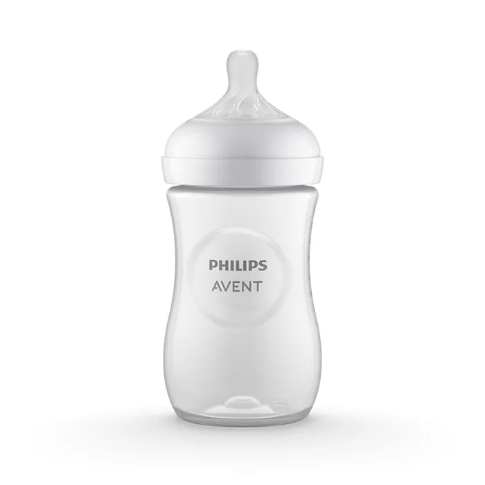 Natural Response Baby Bottle Starter Gift Set – 4 Bottles, Pacifier & Brush (SCD838/11)