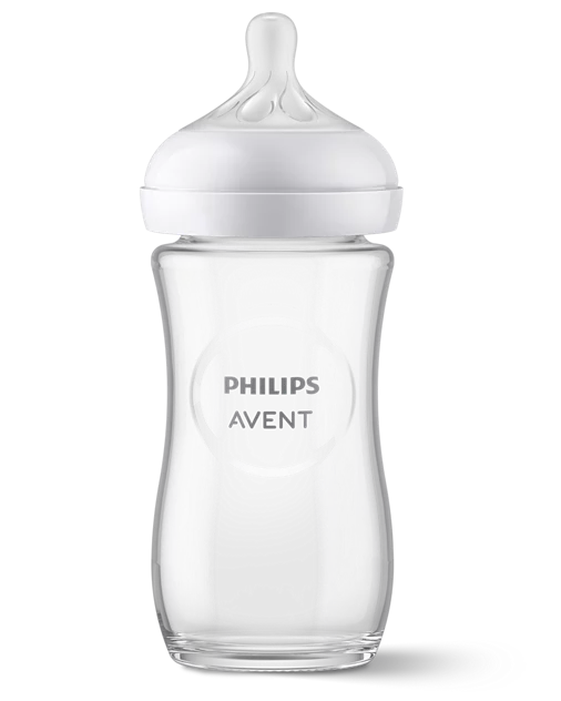 Philips Avent Natural Response Glass Baby Bottle – 240ml (SCY933/01)